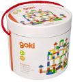 Klocki drewniane w wiaderku 100 sztuk