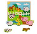 Puzzle dźwiękowe - zwierzęta z farmy
