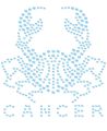 Naprasowanki Naplamki z cyrkoniami - Rak - znaki zodiaku