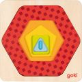 Puzzle geometryczne warstwowe