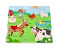 Puzzle 2w1 Farma- układanka odszukaj cień