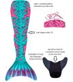 Syreni ogon - monopłetwa do pływania Aruba + bikini