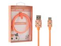 Kabel do ładowarki USB-C z pomarańczowym kotem