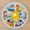 Drewniany polski Kalendarz z zegarem Adam Toys