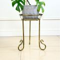 Kwietnik metalowy Rustic złota patyna GAJA 43 cm