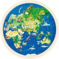 Puzzle dwustronne mapa Świata