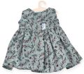Sukienka dla lalki Miniland 38cm, miętowa w motylki