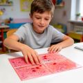 Sensoryczny Panel Dotykowy z cieczą czerwony