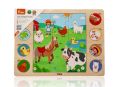 Puzzle 2w1 Farma- układanka odszukaj cień