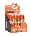Długopis 4-kolorowy zmazywalny pomarańczowy kot 0.5mm