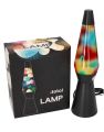 Lampka lava Tęczowa z czarną podstawą