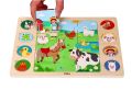 Puzzle 2w1 Farma- układanka odszukaj cień
