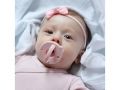 Silikonowy smoczek dla niemowląt różowy