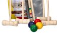 Krokiet gra drewniana 24 elementy - dla dzieci i dorosłych