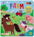 Książeczka z naklejkami silikonowymi farma