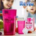 Reflo NOWY NIETŁUKĄCY kubek treningowy dla dzieci różowy