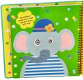 Książeczka i silikonowe naklejki śmieszne zwierzątka