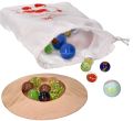 Szklaki Marbles - Szklane kulki z podstawą do grania i dekoracji
