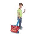Koszyk marketowy z zakupami do zabawy w sklep