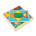 Drewniana układanka – Mozaika – kolory i kształty