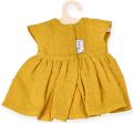 Sukienka muślinowa dla lalek 32cm miodowa