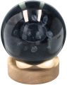 Lampka kryształowa kula Kot 8 cm