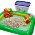 Piasek kinetyczny 3 kg NaturSand z foremkami i piaskownicą