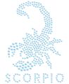 Naprasowanki Naplamki z cyrkoniami - Skorpion - znaki zodiaku