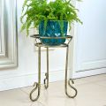Kwietnik metalowy Rustic złota patyna GAJA 43 cm