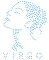 Naprasowanki Naplamki z cyrkoniami - Panna - znaki zodiaku