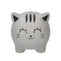 i-total Duża skarbonka Szary Kot