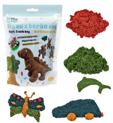 Sensoryczna masa korkowa Adam Toys różne kolory