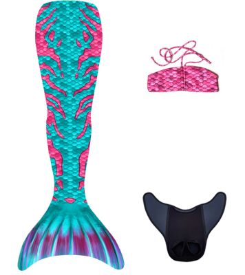 Syreni ogon - monopłetwa do pływania Aruba + bikini