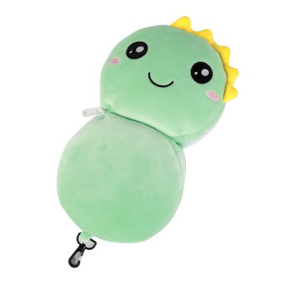 Poduszka podróżna z maską Dino