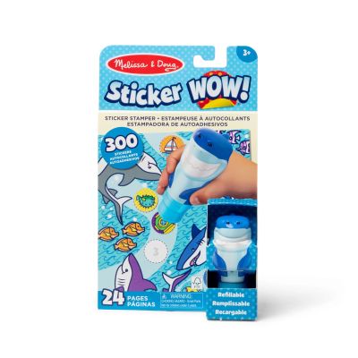 Sticker WOW! Książeczka aktywności + stempel Rekin
