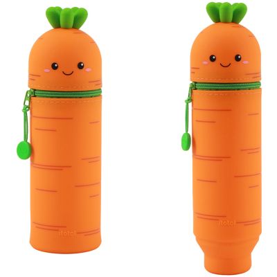 Silikonowy piórnik tuba Marchewka