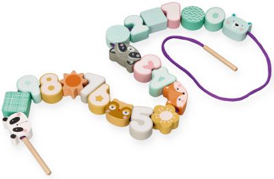 Korale do nawlekania pastelowe zwierzaki