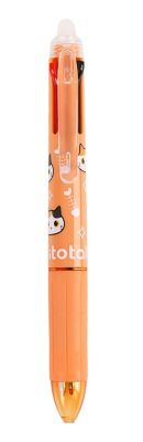 Długopis 4-kolorowy zmazywalny pomarańczowy kot 0.5mm