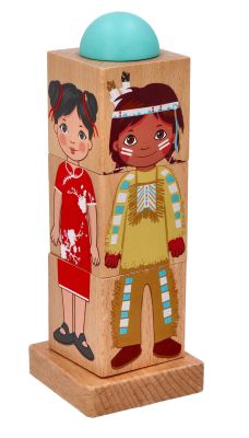 AdamToys Układanka obrotowa Dzieci Świata