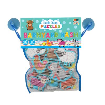 Zabawa w kąpieli naklejki Farma Puzzle