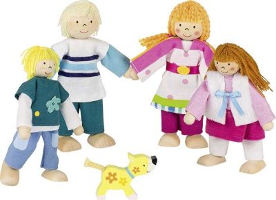 GOKI Rodzina Susibelle - drewniane lalki do domku
