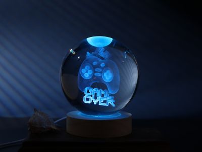 Lampka kryształowa kula dla graczy 10 cm