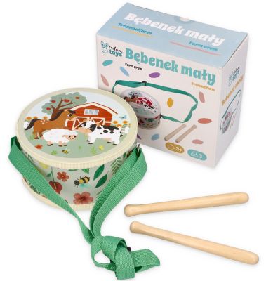 Bębenek z motywem farmy