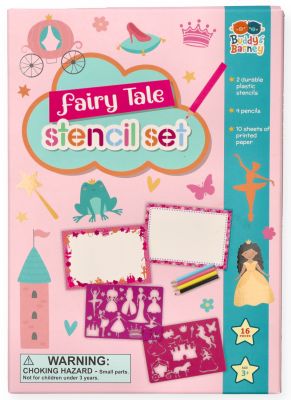 Szablony wróżki - zestaw z kredkami 