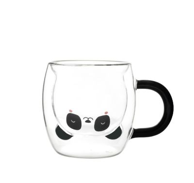 Kubek z podwójnego szkła Pandastic