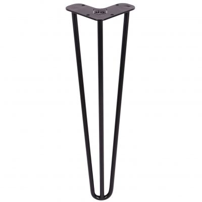 Metalowa loftowa noga do stołu czarna TL40 cm