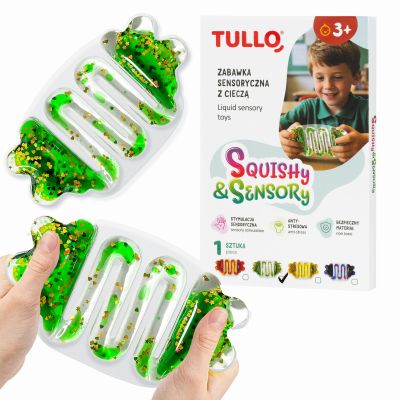 Gniotek sensoryczny z cieczą zielony Tullo