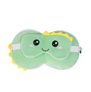 Poduszka podróżna z maską Dino