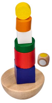 Balansująca wieża - gra drewniana