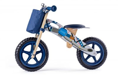 Rowerek biegowy niebieski - solidna konstrukcja WoodyLand